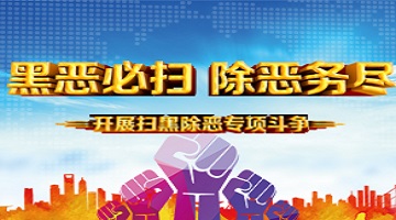 开展扫黑除恶专项斗争
